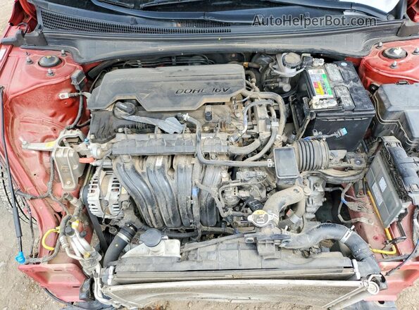 KMHLS4AG7NU217566 2022 HYUNDAI ELANTRA Red Widok wnętrza z tyłu