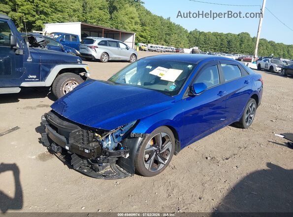 KMHLS4AG7PU418709 2023 HYUNDAI ELANTRA Blue Передня ліва чверть