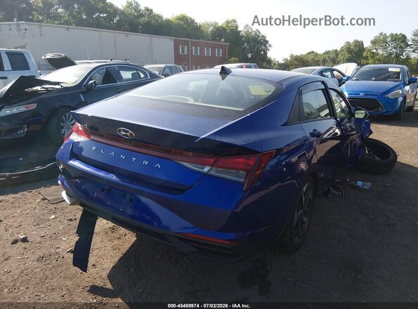 KMHLS4AG7PU418709 2023 HYUNDAI ELANTRA Blue Задня права чверть