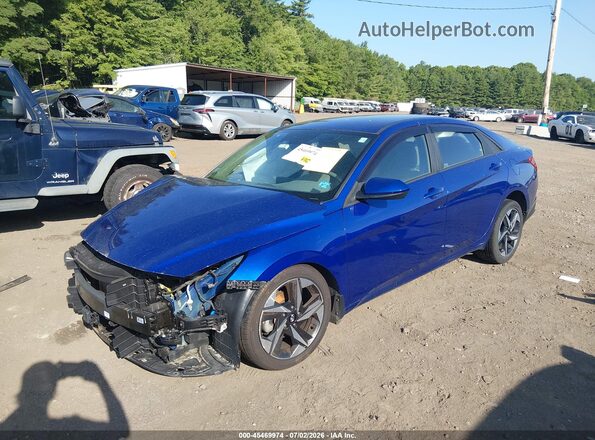 KMHLS4AG7PU418709 2023 HYUNDAI ELANTRA Blue Вид салону спереду
