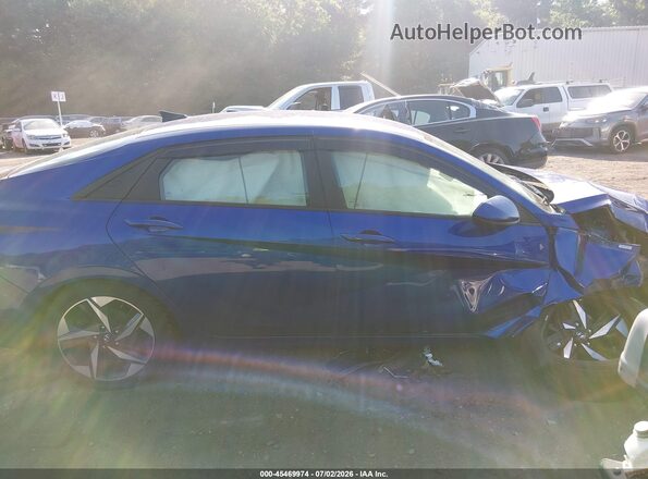 KMHLS4AG7PU418709 2023 HYUNDAI ELANTRA Blue Вид задньої частини салону