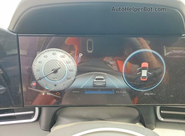 KMHLS4AG7PU570389 2023 HYUNDAI ELANTRA Gray Вид щитка приладів