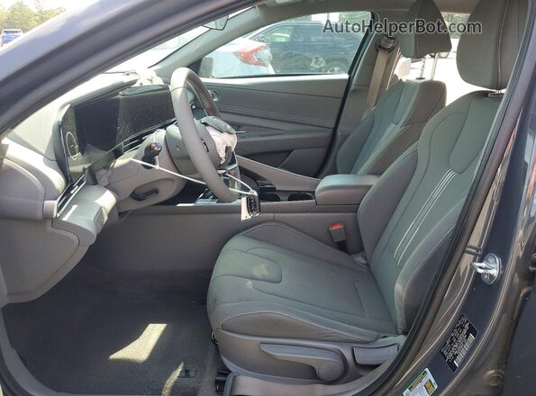KMHLS4AG7PU570389 2023 HYUNDAI ELANTRA Gray Вид салону спереду