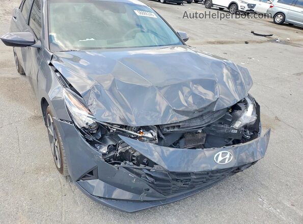 KMHLS4AG7PU570389 2023 HYUNDAI ELANTRA Gray Вид задньої частини салону
