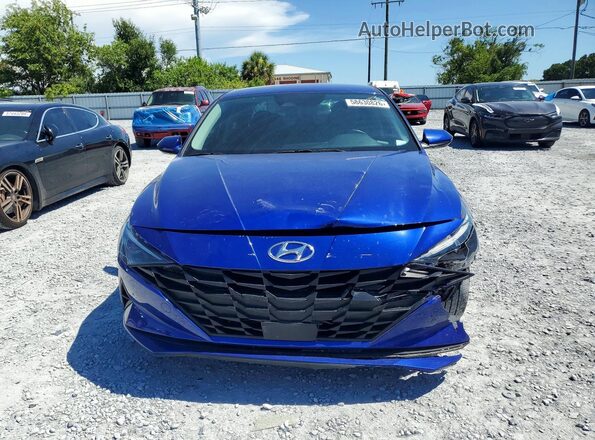 KMHLS4AG7PU579965 2023 HYUNDAI ELANTRA Blue Դիմացի տեսք