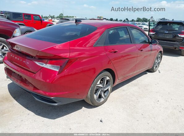 KMHLS4AG7PU611295 2023 HYUNDAI ELANTRA Red უკანა მარჯვენა