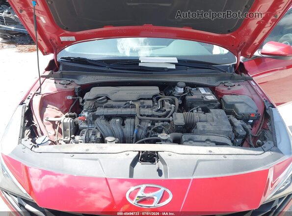 KMHLS4AG7PU611295 2023 HYUNDAI ELANTRA Red უკანა ხედი