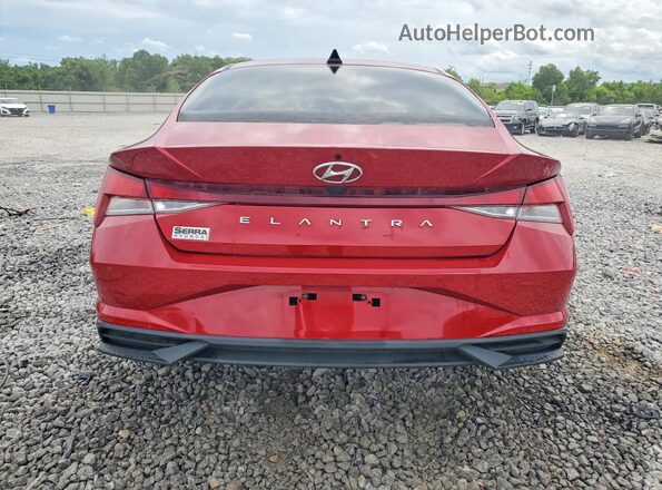 KMHLS4AG8MU211709 2021 HYUNDAI ELANTRA Красный Вид сзади