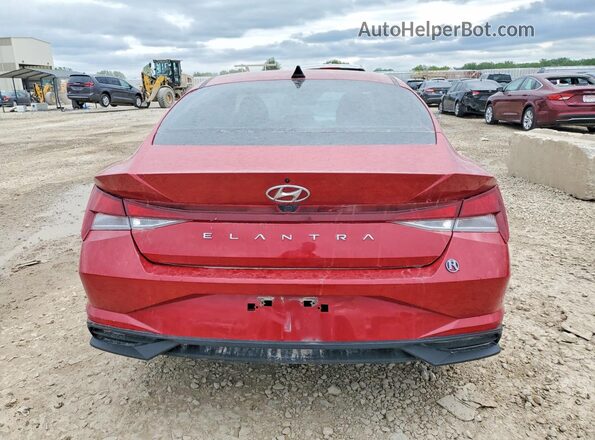 KMHLS4AG8PU435910 2023 HYUNDAI ELANTRA Red Rear view