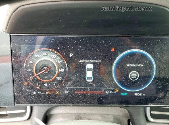 KMHLS4AG8PU435910 2023 HYUNDAI ELANTRA Red Instrument cluster view