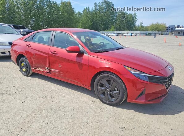 KMHLS4AG9MU063294 2021 HYUNDAI ELANTRA Красный Передняя правая четверть