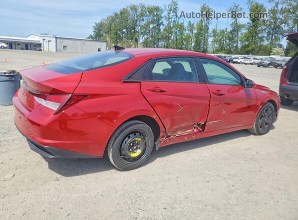 KMHLS4AG9MU063294 2021 HYUNDAI ELANTRA Красный Задняя правая четверть