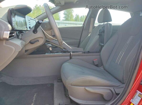 KMHLS4AG9MU063294 2021 HYUNDAI ELANTRA Красный Вид салона спереди