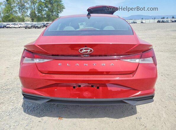 KMHLS4AG9MU063294 2021 HYUNDAI ELANTRA Красный Вид сзади