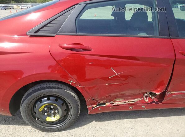 KMHLS4AG9MU063294 2021 HYUNDAI ELANTRA Красный Вид задних сидений