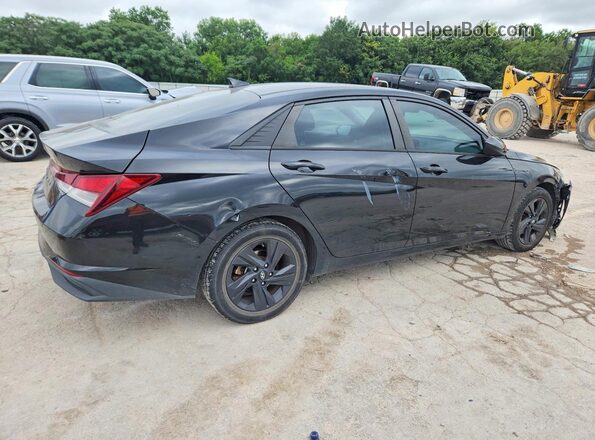 KMHLS4AG9MU069600 2021 HYUNDAI ELANTRA Черный Задняя правая четверть
