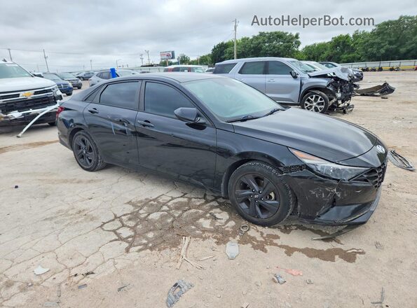 KMHLS4AG9MU069600 2021 HYUNDAI ELANTRA Черный Передняя правая четверть