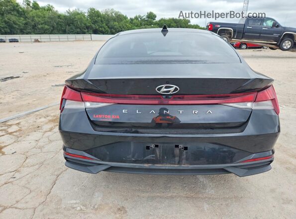 KMHLS4AG9MU069600 2021 HYUNDAI ELANTRA Черный Вид сзади