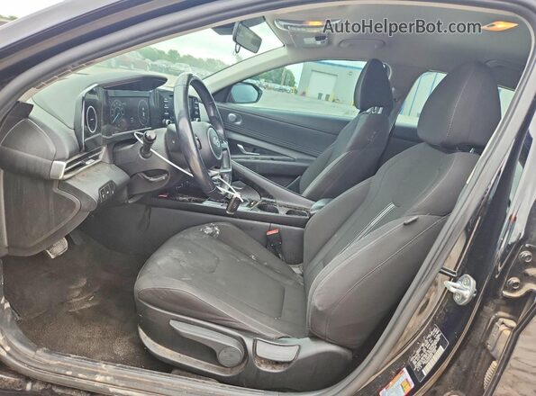 KMHLS4AG9MU069600 2021 HYUNDAI ELANTRA Черный Вид салона спереди