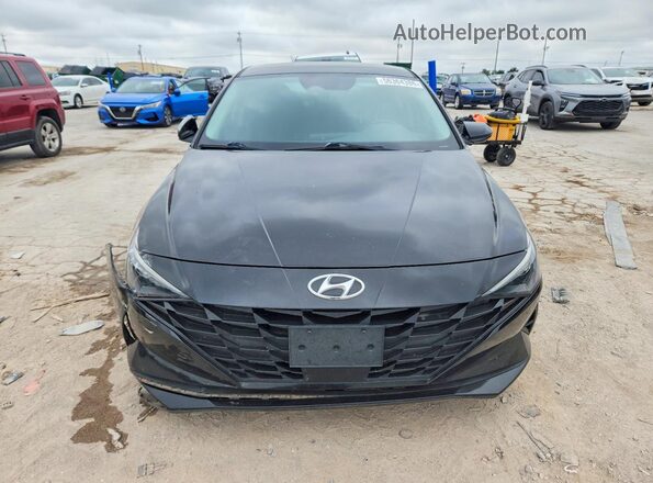 KMHLS4AG9MU069600 2021 HYUNDAI ELANTRA Черный Вид спереди