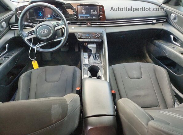 KMHLS4AG9MU101543 2021 HYUNDAI ELANTRA Gray Առջևի վահանակի տեսք