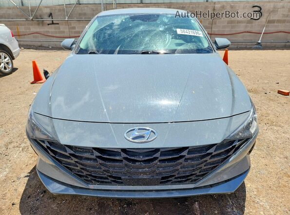 KMHLS4AG9MU101543 2021 HYUNDAI ELANTRA Gray Դիմացի տեսք