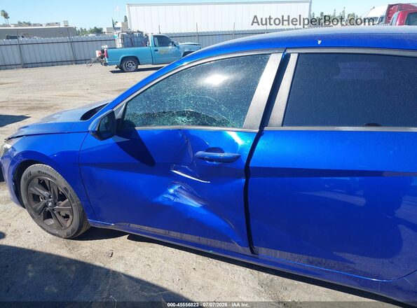 KMHLS4AG9MU184794 2021 HYUNDAI ELANTRA Blue Widok z przodu