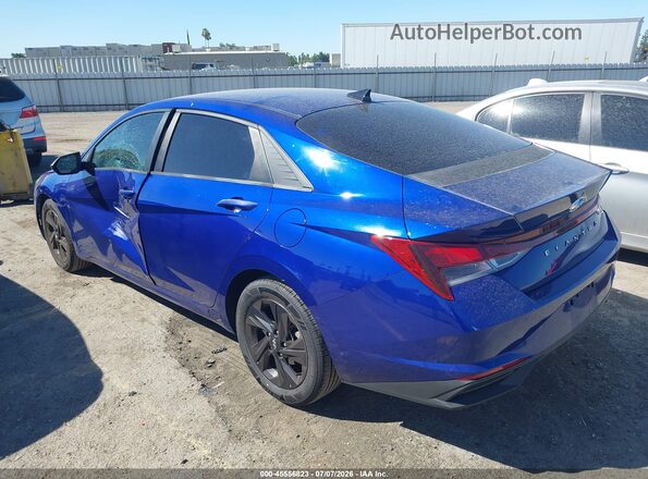 KMHLS4AG9MU184794 2021 HYUNDAI ELANTRA Blue Tył lewy
