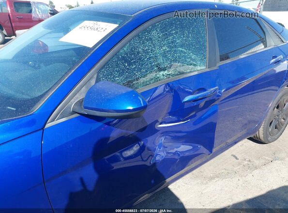 KMHLS4AG9MU184794 2021 HYUNDAI ELANTRA Blue Widok zestawu wskaźników