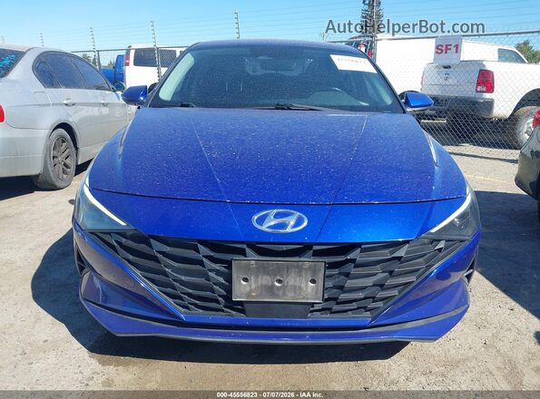 KMHLS4AG9MU184794 2021 HYUNDAI ELANTRA Blue Widok wnętrza 360 stopni