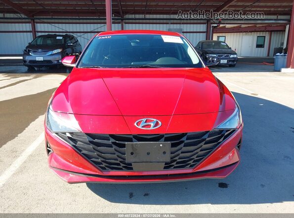 KMHLS4AG9NU337000 2022 HYUNDAI ELANTRA Red ხელსაწყოთა პანელის ხედი
