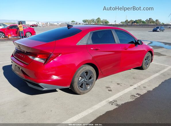 KMHLS4AG9NU337000 2022 HYUNDAI ELANTRA Red უკანა მარჯვენა