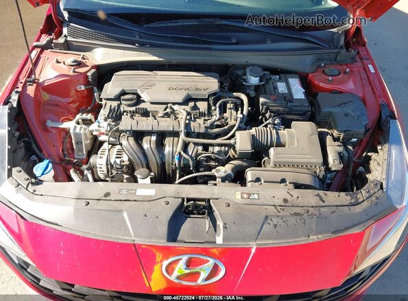 KMHLS4AG9NU337000 2022 HYUNDAI ELANTRA Red უკანა ხედი