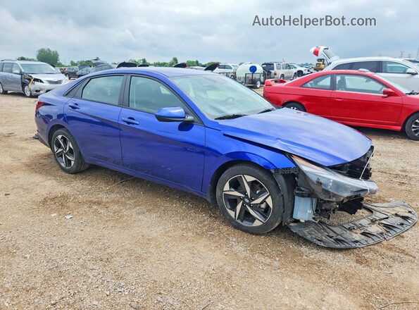 KMHLS4AG9PU449931 2023 HYUNDAI ELANTRA Blue წინა მარჯვენა