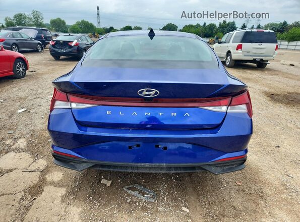 KMHLS4AG9PU449931 2023 HYUNDAI ELANTRA Blue უკანა ხედი