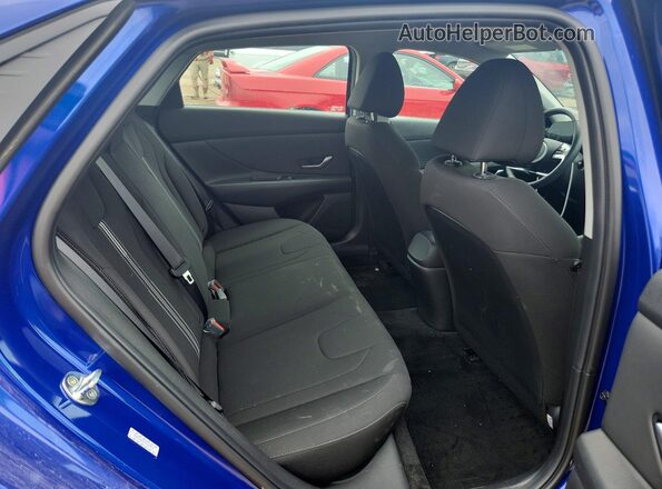 KMHLS4AG9PU449931 2023 HYUNDAI ELANTRA Blue უკანა სავარძლების ხედი