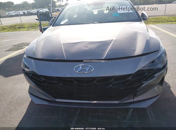 KMHLS4AG9PU452537 2023 HYUNDAI ELANTRA Gray წინა ხედი
