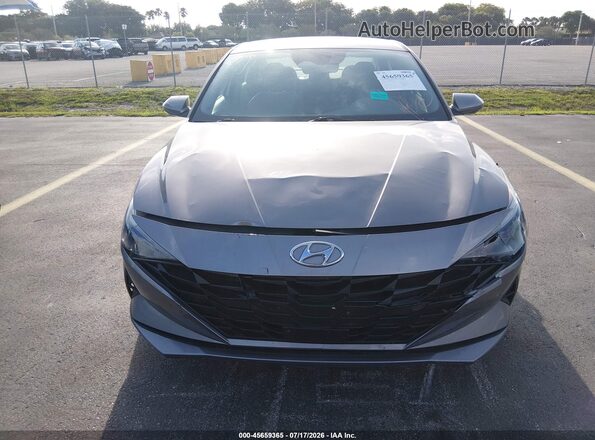 KMHLS4AG9PU452537 2023 HYUNDAI ELANTRA Gray ხელსაწყოთა პანელის ხედი