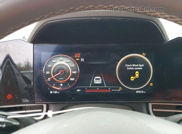 KMHLS4AG9PU564576 2023 HYUNDAI ELANTRA Gray Instrument cluster view
