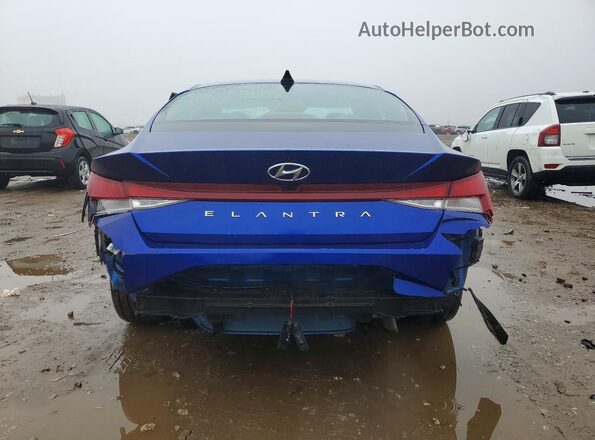 KMHLS4AG9PU565677 2023 HYUNDAI ELANTRA Blue უკანა ხედი