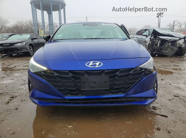 KMHLS4AG9PU565677 2023 HYUNDAI ELANTRA Blue წინა ხედი