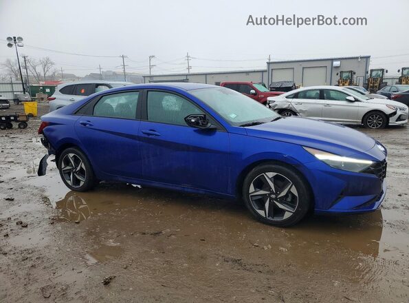KMHLS4AG9PU565677 2023 HYUNDAI ELANTRA Blue წინა მარჯვენა