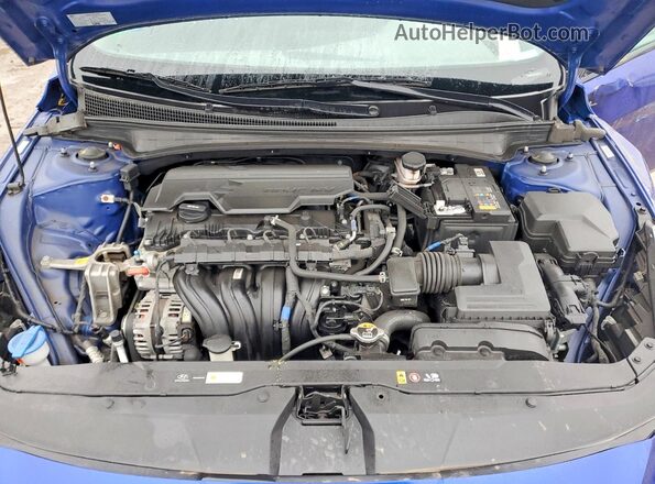 KMHLS4AG9PU565677 2023 HYUNDAI ELANTRA Blue უკანა სალონის ხედი