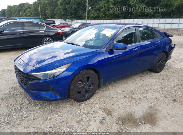 KMHLS4AGXMU193097 2021 HYUNDAI ELANTRA Blue Vista tres cuartos delantera izquierda