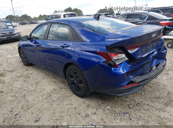 KMHLS4AGXMU193097 2021 HYUNDAI ELANTRA Blue Trasero izquierdo