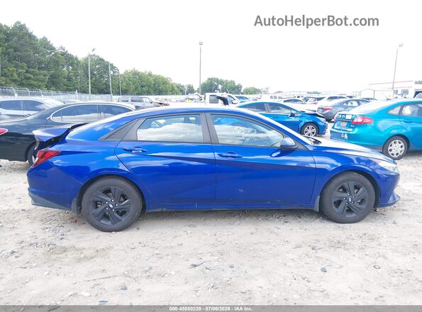 KMHLS4AGXMU193097 2021 HYUNDAI ELANTRA Blue Vista interior trasera