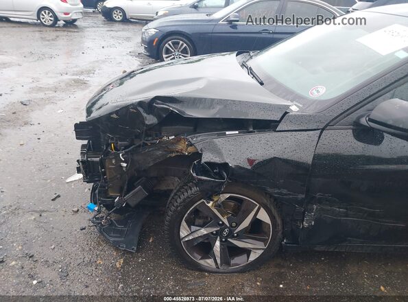 KMHLS4AGXPU442843 2023 HYUNDAI ELANTRA Black Front view