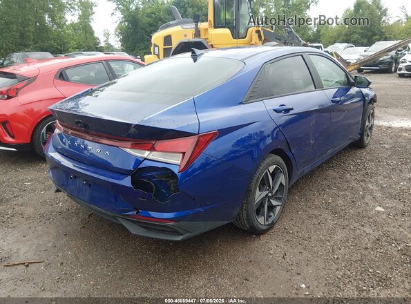 KMHLS4AGXPU477303 2023 HYUNDAI ELANTRA Blue Trasero derecho