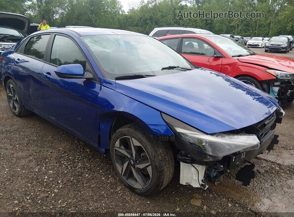 KMHLS4AGXPU477303 2023 HYUNDAI ELANTRA Blue Vista frontal