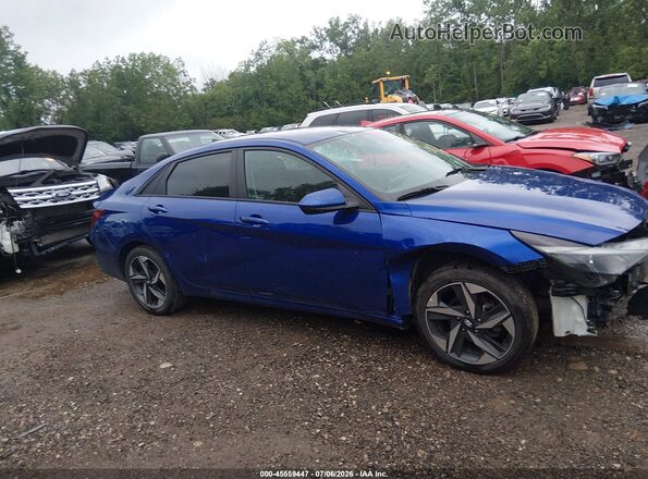KMHLS4AGXPU477303 2023 HYUNDAI ELANTRA Blue Vista interior trasera